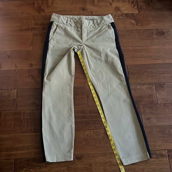 J Crew Andie Chino Tuxedo Stripe Pants Size 6 - Picture 8 of 13